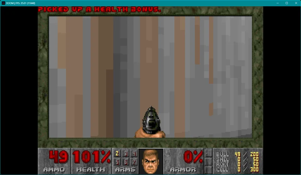 Health bonus picked up (101%)
