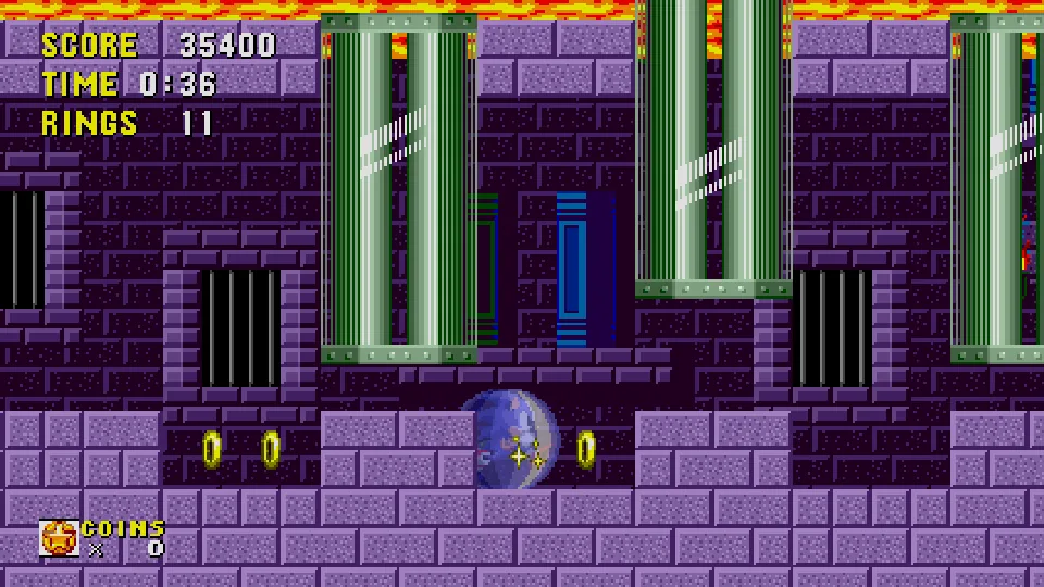 Marble Zone Act 1, underground