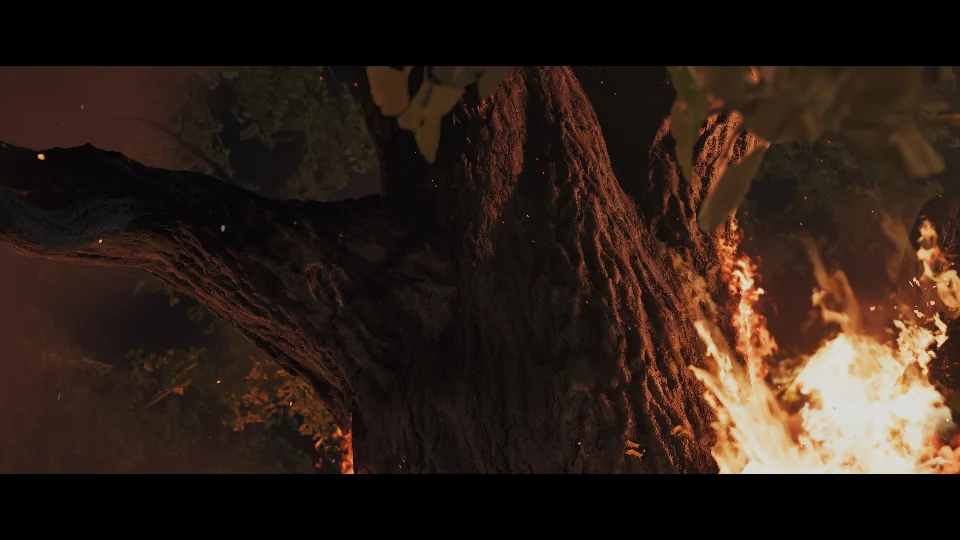 Ghost of Yōtei opening cinematic rendered in an AnyPS5 main-branch report
